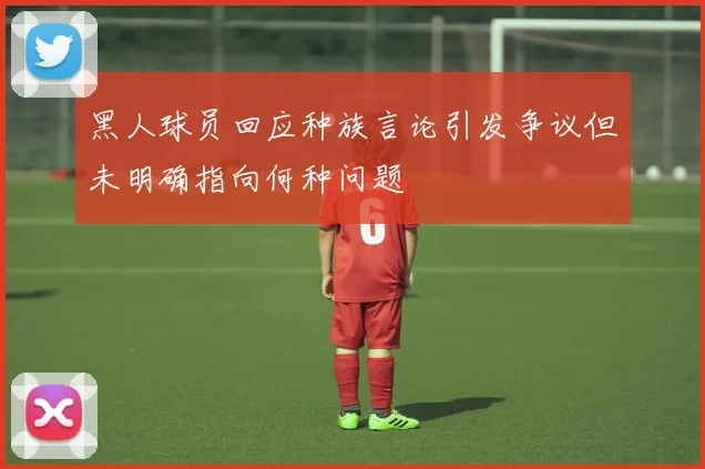 黑人球员回应种族言论引发争议但未明确指向何种问题